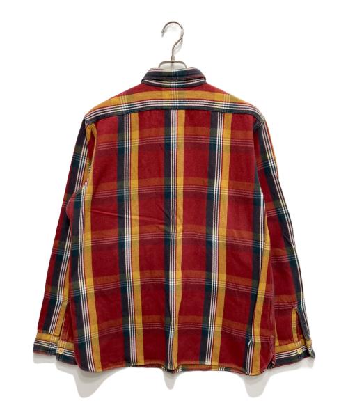 WAREHOUSE（ウエアハウス）WAREHOUSE (ウエアハウス) ヘビーネルシャツ レッド サイズ:17-17 1/2の古着・服飾アイテム