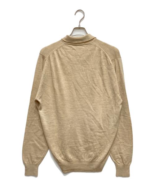 JOHN SMEDLEY（ジョンスメドレー）JOHN SMEDLEY (ジョンスメドレー) ニットポロシャツ ベージュ サイズ:42の古着・服飾アイテム