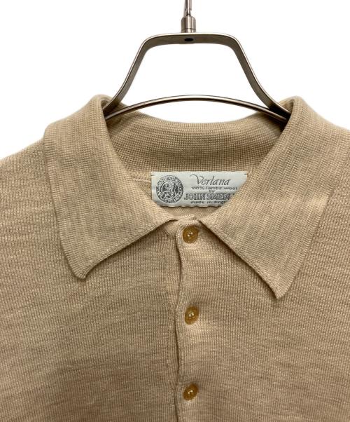 JOHN SMEDLEY（ジョンスメドレー）JOHN SMEDLEY (ジョンスメドレー) ニットポロシャツ ベージュ サイズ:42の古着・服飾アイテム
