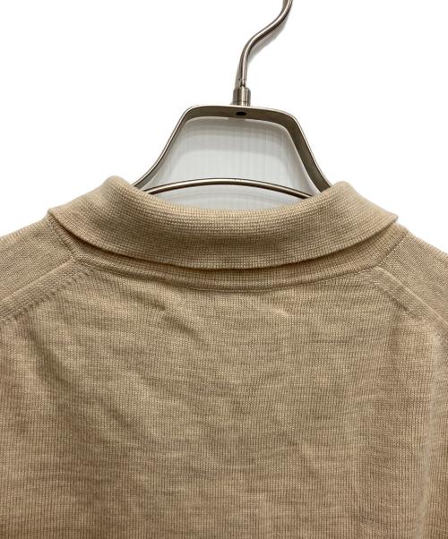 JOHN SMEDLEY（ジョンスメドレー）JOHN SMEDLEY (ジョンスメドレー) ニットポロシャツ ベージュ サイズ:42の古着・服飾アイテム