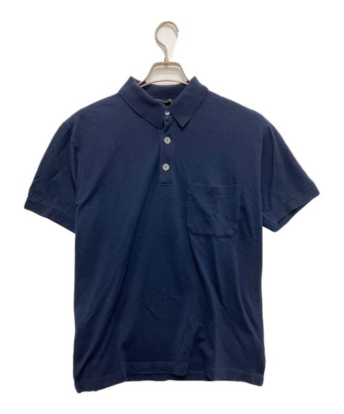 HERMES（エルメス）HERMES (エルメス) Hロゴポロシャツ ネイビー サイズ:Mの古着・服飾アイテム