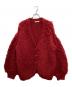 Andequal（アンドコール）の古着「unique button knit cardigan」｜レッド