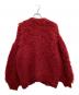 Andequal (アンドコール) unique button knit cardigan レッド サイズ:free：6000円