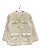 HER LIP TOハーリップトゥ）の古着「Royal Faux Fur Coat」｜アイボリー
