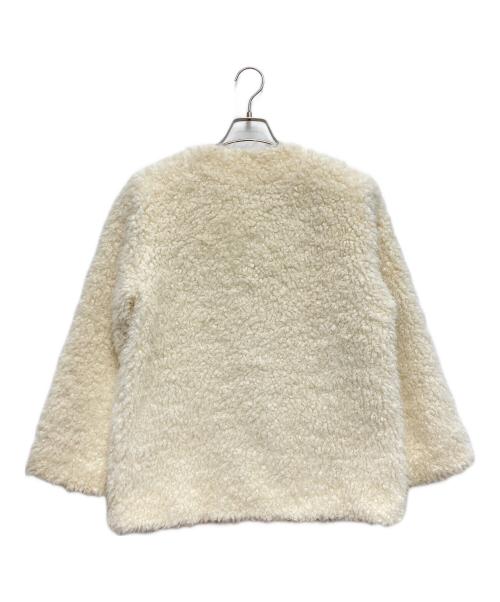 HER LIP TO（ハーリップトゥ）HER LIP TO (ハーリップトゥ) Royal Faux Fur Coat アイボリー サイズ:Sの古着・服飾アイテム