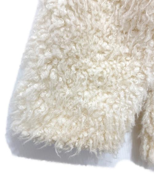 HER LIP TO（ハーリップトゥ）HER LIP TO (ハーリップトゥ) Royal Faux Fur Coat アイボリー サイズ:Sの古着・服飾アイテム