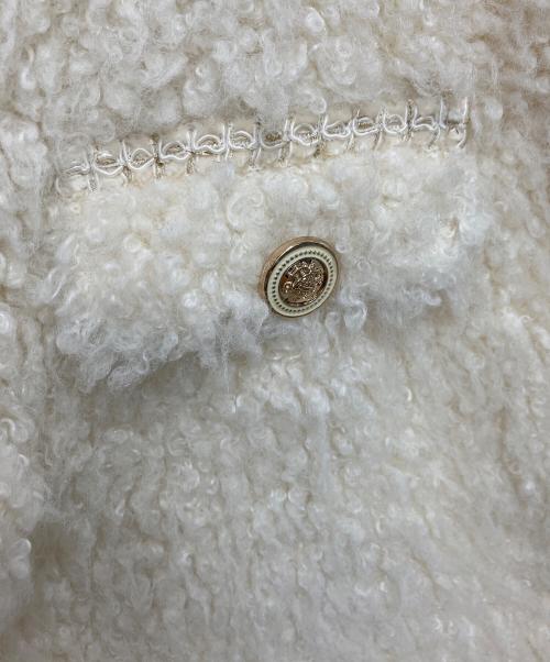 HER LIP TO（ハーリップトゥ）HER LIP TO (ハーリップトゥ) Royal Faux Fur Coat アイボリー サイズ:Sの古着・服飾アイテム