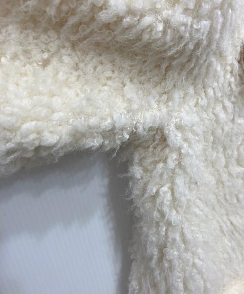 HER LIP TO（ハーリップトゥ）HER LIP TO (ハーリップトゥ) Royal Faux Fur Coat アイボリー サイズ:Sの古着・服飾アイテム
