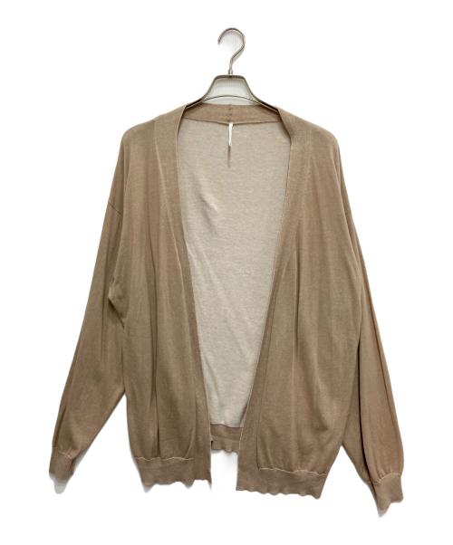 SUS SOUS（シュスー）SUS SOUS (シュスー) Highly twisted cotton cardigan ベージュ サイズ:7の古着・服飾アイテム
