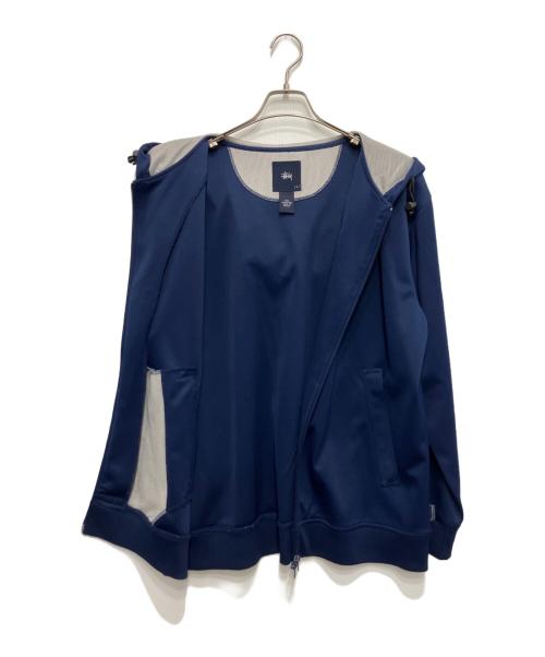 stussy（ステューシー）stussy (ステューシー) ダブルジップパーカー ネイビー サイズ:Lの古着・服飾アイテム