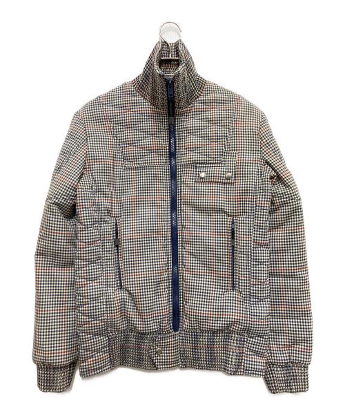 COMME des GARCONS JUNYA WATANABE MAN（コムデギャルソンジュンヤワタナベマン）COMME des GARCONS JUNYA WATANABE MAN (コム デ ギャルソン ジュンヤ ワタナベ マン) チェック柄中綿ジャケット ネイビー サイズ:Mの古着・服飾アイテム