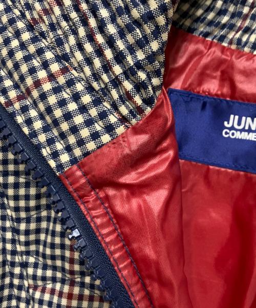 COMME des GARCONS JUNYA WATANABE MAN（コムデギャルソンジュンヤワタナベマン）COMME des GARCONS JUNYA WATANABE MAN (コム デ ギャルソン ジュンヤ ワタナベ マン) チェック柄中綿ジャケット ネイビー サイズ:Mの古着・服飾アイテム