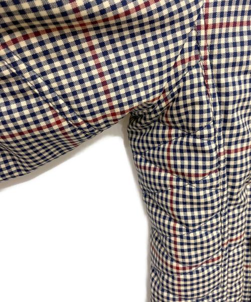 COMME des GARCONS JUNYA WATANABE MAN（コムデギャルソンジュンヤワタナベマン）COMME des GARCONS JUNYA WATANABE MAN (コム デ ギャルソン ジュンヤ ワタナベ マン) チェック柄中綿ジャケット ネイビー サイズ:Mの古着・服飾アイテム