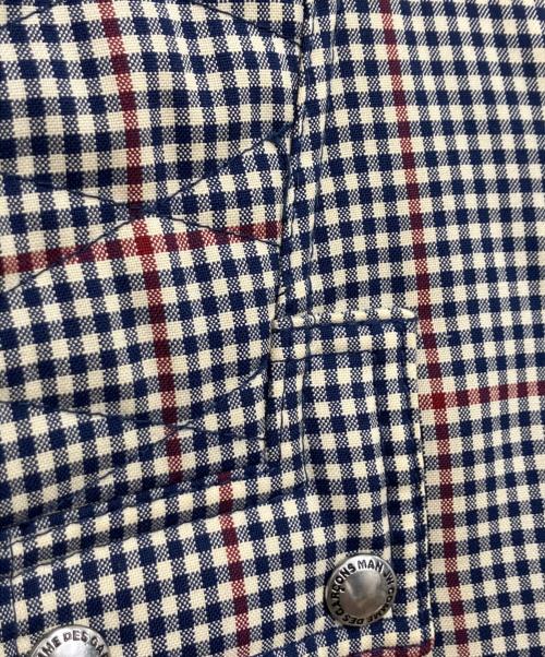 COMME des GARCONS JUNYA WATANABE MAN（コムデギャルソンジュンヤワタナベマン）COMME des GARCONS JUNYA WATANABE MAN (コム デ ギャルソン ジュンヤ ワタナベ マン) チェック柄中綿ジャケット ネイビー サイズ:Mの古着・服飾アイテム