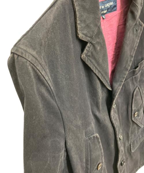 COMME des GARCONS HOMME（コムデギャルソン オム）COMME des GARCONS HOMME (コムデギャルソン オム) 3Bワークジャケット ブラック×ピンク サイズ:Mの古着・服飾アイテム