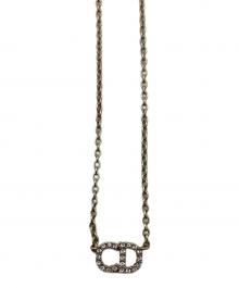 Dior（ディオール）の古着「ラインストーンネックレス」｜ゴールド