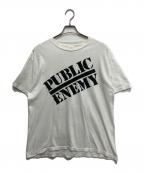 SUPREME×UNDERCOVERシュプリーム×アンダーカバー）の古着「18SS Public EnemyプリントTシャツ」｜ホワイト