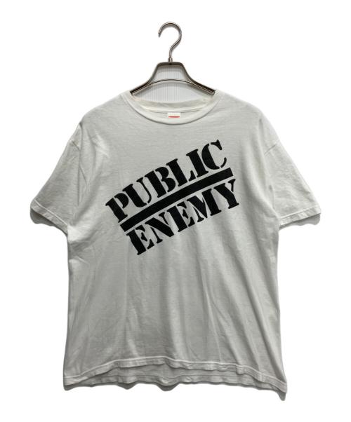 SUPREME（シュプリーム）SUPREME (シュプリーム) UNDERCOVER (アンダーカバー) 18SS Public EnemyプリントTシャツ ホワイト サイズ:Mの古着・服飾アイテム
