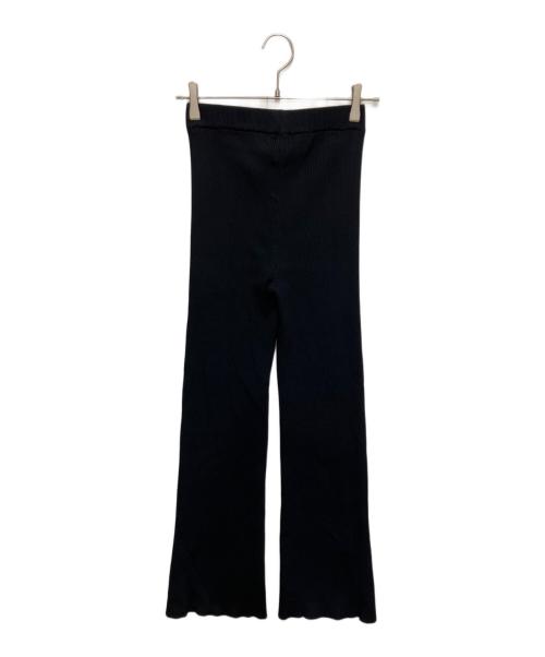 soduk（スドーク）soduk (スドーク) リブニットパンツ ブラック サイズ:FREEの古着・服飾アイテム