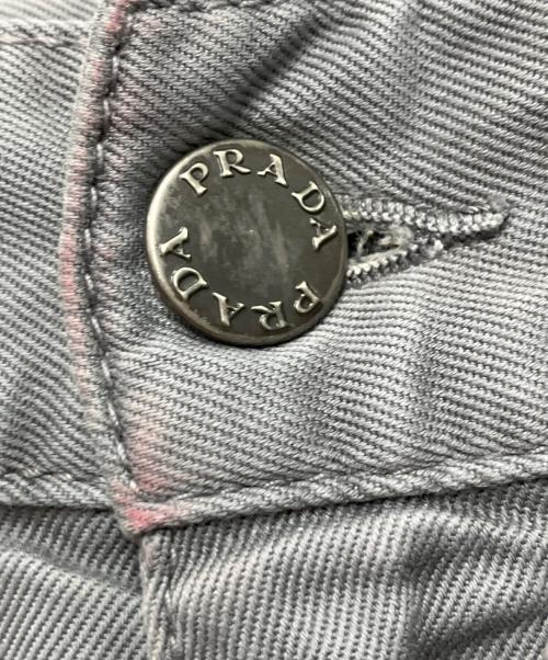 PRADA（プラダ）PRADA (プラダ) スリムパンツ グレー サイズ: 81cm (W32)の古着・服飾アイテム
