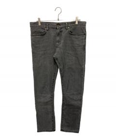 中古・古着通販】WANNA (ワナ) ダメージ加工デニムパンツ ブラック