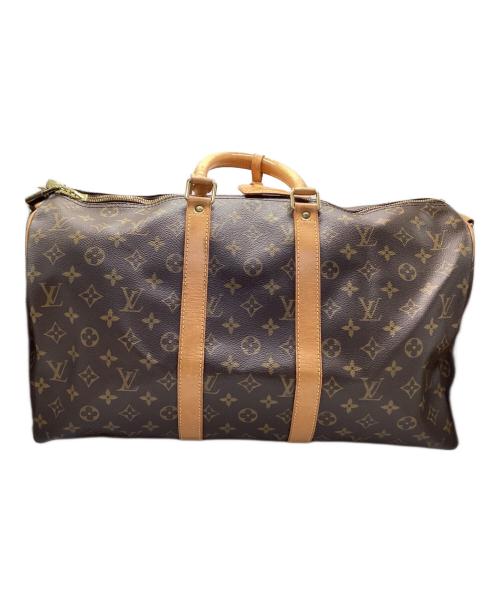 LOUIS VUITTON（ルイ ヴィトン）LOUIS VUITTON (ルイ ヴィトン) キーポル45バンドリエールボストンバッグ ブラウンの古着・服飾アイテム