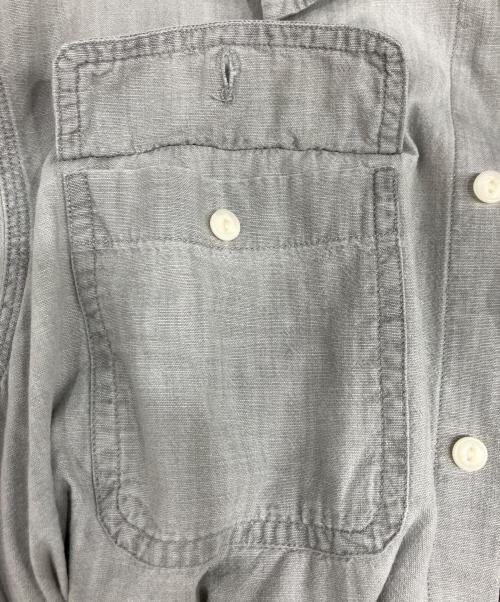 POLO RALPH LAUREN（ポロ・ラルフローレン）POLO RALPH LAUREN (ポロ・ラルフローレン) ワークシャンブレーシャツ グレー サイズ:XLの古着・服飾アイテム