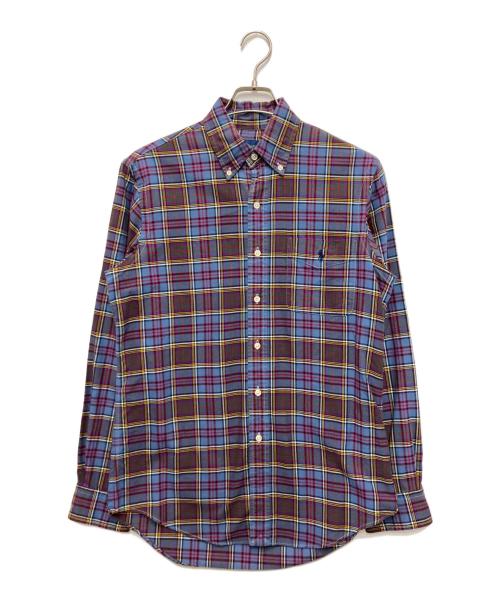 POLO RALPH LAUREN（ポロ・ラルフローレン）POLO RALPH LAUREN (ポロ・ラルフローレン) タータンチェックボタンダウンシャツ パープル サイズ:Sの古着・服飾アイテム