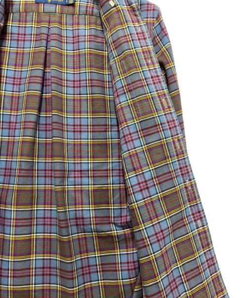 POLO RALPH LAUREN（ポロ・ラルフローレン）POLO RALPH LAUREN (ポロ・ラルフローレン) タータンチェックボタンダウンシャツ パープル サイズ:Sの古着・服飾アイテム
