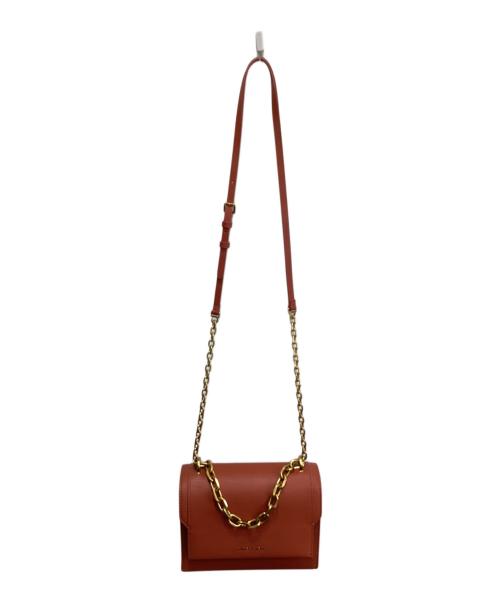 CHARLES & KEITH（チャールズアンドキース）CHARLES & KEITH (チャールズアンドキース) フロントフラップ チェーンハンドルクロスボディバッグ ブラウンの古着・服飾アイテム