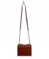 CHARLES & KEITH (チャールズアンドキース) フロントフラップ チェーンハンドルクロスボディバッグ ブラウン：5000円