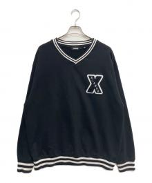 X-LARGE（エクストララージ）の古着「Vネックスウェット」｜ブラック