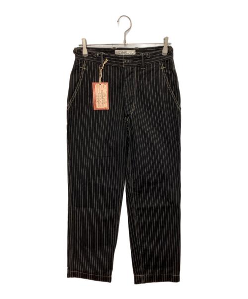 freewheelers（フリーホイーラーズ）FREEWHEELERS (フリーホイーラーズ) WILLIAMSBUG ブラックウォバッシュワークパンツ ブラック サイズ:76cm (W30) 未使用品の古着・服飾アイテム