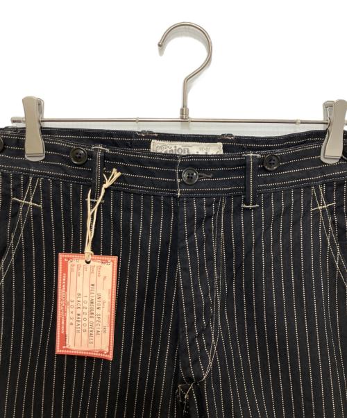 freewheelers（フリーホイーラーズ）FREEWHEELERS (フリーホイーラーズ) WILLIAMSBUG ブラックウォバッシュワークパンツ ブラック サイズ:76cm (W30) 未使用品の古着・服飾アイテム