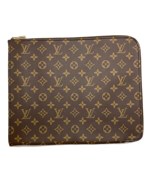 LOUIS VUITTON（ルイ ヴィトン）LOUIS VUITTON (ルイ ヴィトン) ポッシュドキュマンクラッチバッグ ブラウンの古着・服飾アイテム