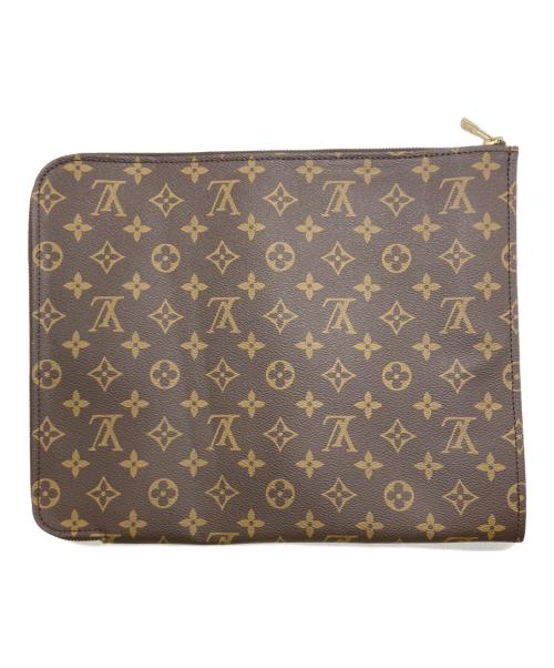 LOUIS VUITTON（ルイ ヴィトン）LOUIS VUITTON (ルイ ヴィトン) ポッシュドキュマンクラッチバッグ ブラウンの古着・服飾アイテム