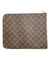 LOUIS VUITTON (ルイ ヴィトン) ポッシュドキュマンクラッチバッグ ブラウン：50000円