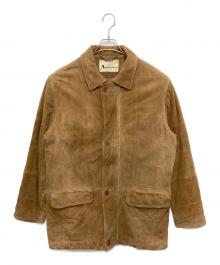 Aquascutum（アクアスキュータム）の古着「スウェードハンティングコート」｜ブラウン