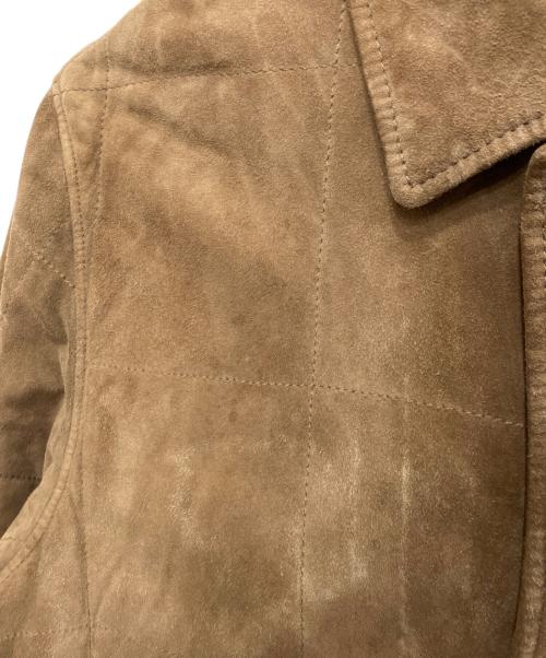 Aquascutum（アクアスキュータム）Aquascutum (アクアスキュータム) スウェードハンティングコート ブラウン サイズ:50の古着・服飾アイテム