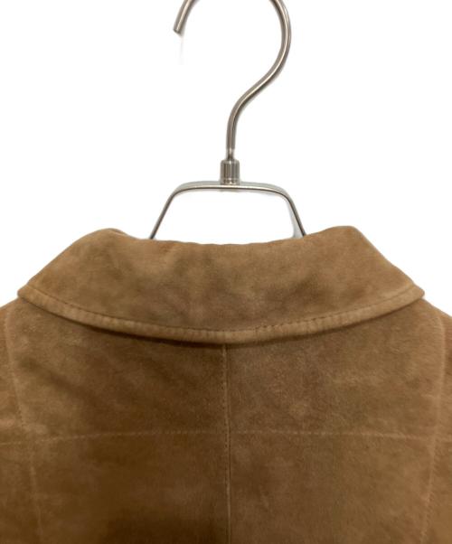Aquascutum（アクアスキュータム）Aquascutum (アクアスキュータム) スウェードハンティングコート ブラウン サイズ:50の古着・服飾アイテム