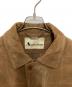 中古・古着 Aquascutum (アクアスキュータム) スウェードハンティングコート ブラウン サイズ:50：12000円