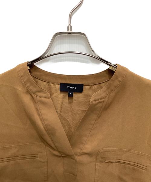 theory（セオリー）theory (セオリー) Powder Crepe PKT Popover N ブラウン サイズ:Sの古着・服飾アイテム