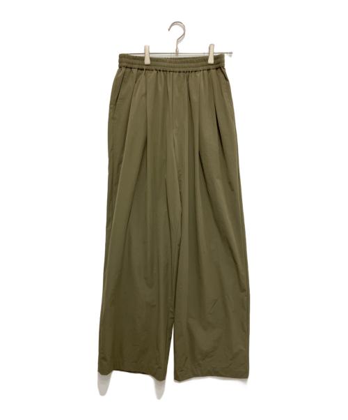 JOURNAL STANDARD relume（ジャーナルスタンダード レリューム）JOURNAL STANDARD relume (ジャーナルスタンダード レリューム) 撥水タックイージーパンツ グリーン サイズ:38の古着・服飾アイテム