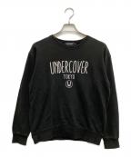 UNDERCOVERアンダーカバー）の古着「ロゴプリントスウェット」｜ブラック