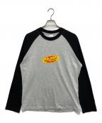 PALACEパレス）の古着「TIBETAN POTALA LONGSLEEVEカットソー」｜グレー×ブラック