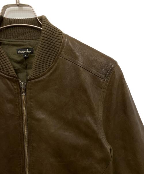 STEVEN ALAN（スティーブンアラン）STEVEN ALAN (スティーブンアラン) レザージャケット ブラウン サイズ:Mの古着・服飾アイテム