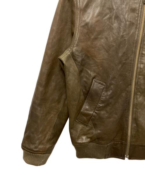 STEVEN ALAN（スティーブンアラン）STEVEN ALAN (スティーブンアラン) レザージャケット ブラウン サイズ:Mの古着・服飾アイテム