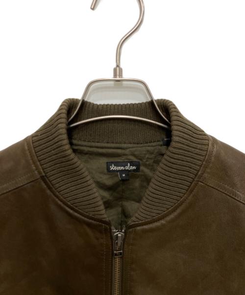 STEVEN ALAN（スティーブンアラン）STEVEN ALAN (スティーブンアラン) レザージャケット ブラウン サイズ:Mの古着・服飾アイテム