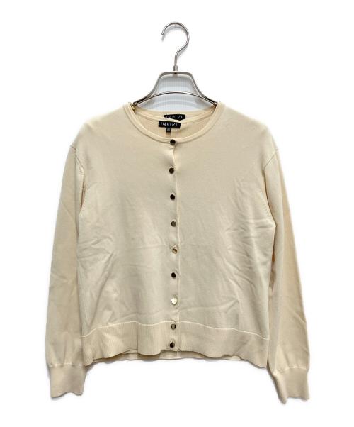INDIVI（インディヴィ）INDIVI (インディヴィ) リブニット&カーディガンセット アイボリー サイズ:05の古着・服飾アイテム