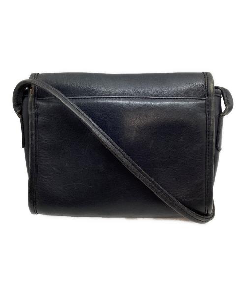 COACH（コーチ）COACH (コーチ) フラップショルダーバッグ ネイビーの古着・服飾アイテム